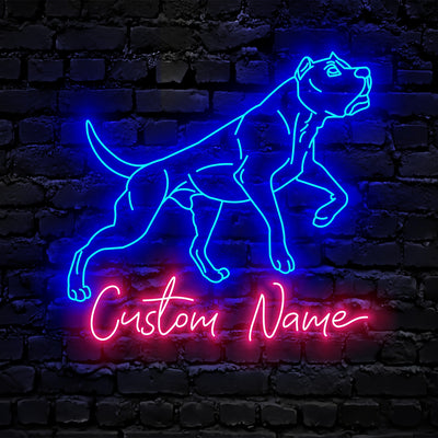 Presa Canario Dog Neon Sign - Personalized Name Presa Canario Dog Neon Sign - Dog Lover Gifts