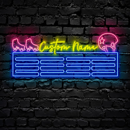 Roller Derby Neon Sign - Custom Name Roller Derby Led Neon Sign - Gift Idea for Roller Derby