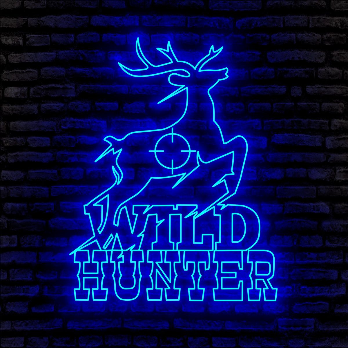 Running Deer Neon Sign - Custom Name Running Deer Neon Signs For Home, Birthday Gift Giving Name Neon Lights
