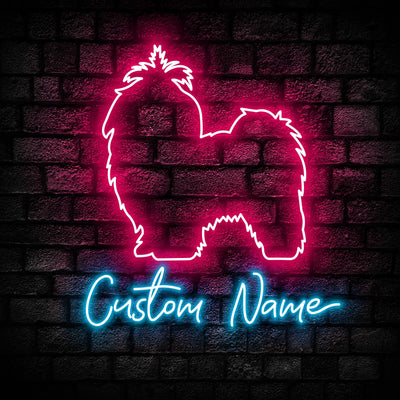 Shih Tzu Dog Neon Sign - Personalized Name Shih Tzu Dog Neon Sign - Dog Lover Gifts