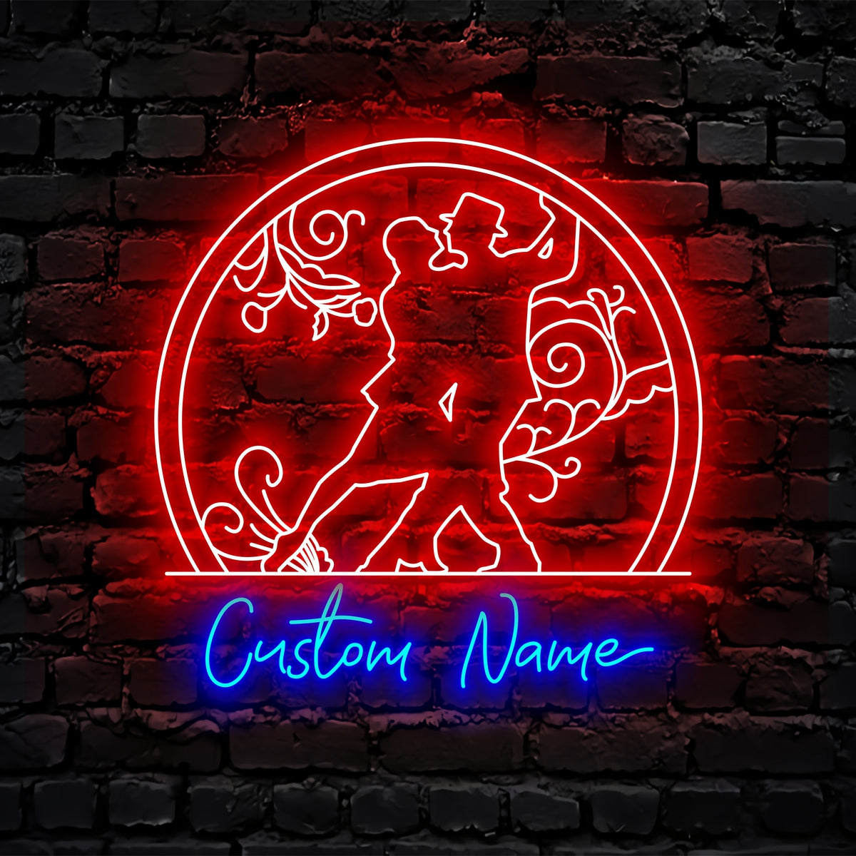 Tango Signs Tango Dancer Neon Sign - Custom Name Tango Dancer Payer Led Neon Sign ...