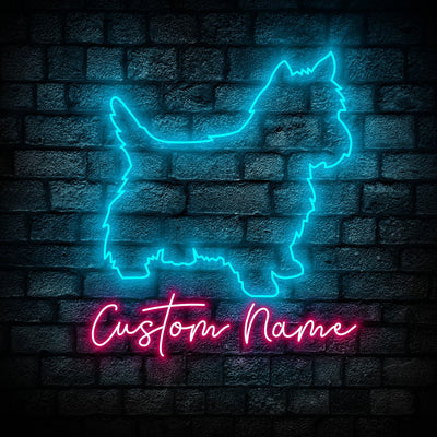 Mockup_Terrier Dog Neon Sign - Personalized Name Mockup_Terrier Dog Neon Sign - Dog Lover Gifts