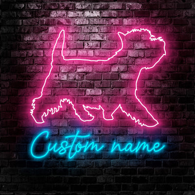 Westie Highland Dog Neon Sign - Personalized Name Westie Highland Dog Neon Sign - Dog Lover Gifts