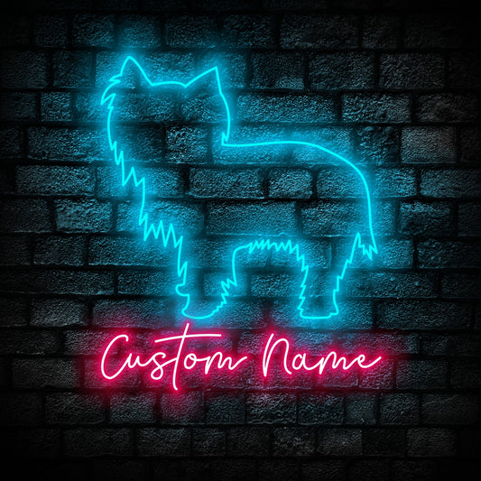 Yorkshire terrier Dog Neon Sign - Personalized Name Yorkshire terrier Dog Neon Sign - Dog Lover Gifts