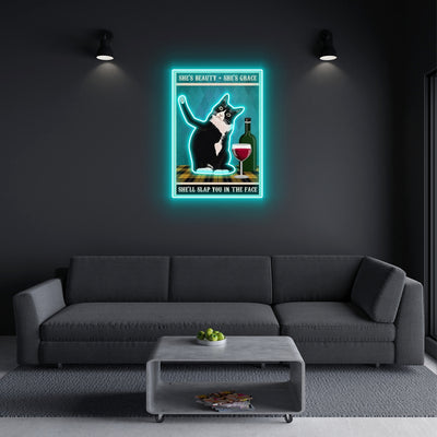 Tuxedo Cat Vintage Led Neon Signs Acrylic Artwork