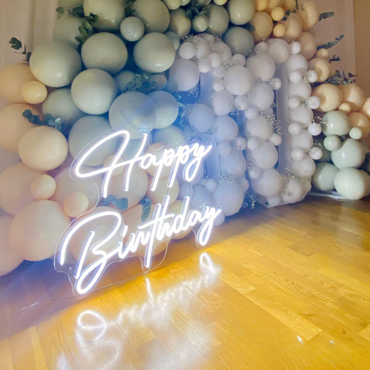 Happy Birthday Neon Sign, Custom Wedding Neon Sign, Bar Sign Birthday Neon Led Neon Light Room Wall Decor, Wedding Neon Sign