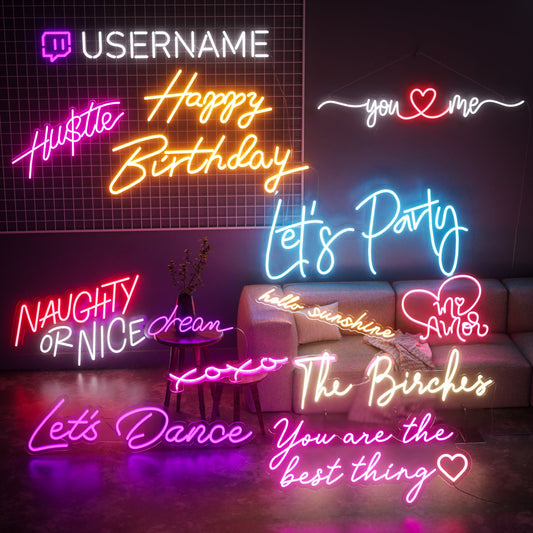Personalize Wedding Neon Sign, Led Neon Signs Light For Wedding Party Home Decor, Customize Neon Sign Bar, Store Logo Neon Sign