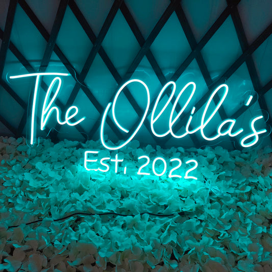Wedding Neon Sign Custom Wedding Decor, Family Name Sign Custom Wall Decor, Led Sign Wedding Backdrop, Neon Name Sign Personalized Gifts, Personalized Neon Signs