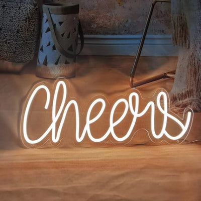 Cheers Custom Neon Sign Neon Sign Light For Wall Decor, Custom Wedding Neon Sign, Lighting Bedroom Night Neon Sign