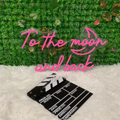 To The Moon And Back, To The Moon And Back Neon Sign,Personalized Neon Signs, Moon Led Sign, Custom Wedding Neon Sign, Wall Neon Sign, Neon Sign Wedding, Party Sign