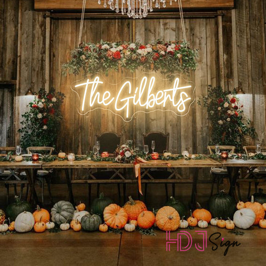 Custom Neon Sign, Family Name Sign, Neon Sign Custom, Neon Sign Wedding, Neon Name Sign, Home Decor, Wedding Sign, Wedding Neon Sign For Reception