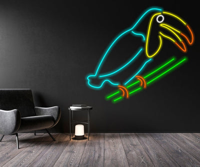 Toucan Bird Neon Sign, Bird Neon Light, Animal Led Light, Custom Led Sign Home Decor, Christmas Gift For Kids