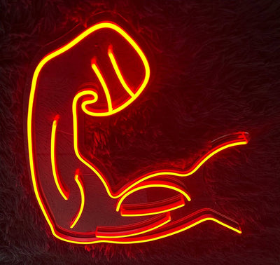 Muscle Neon Sign, Muscle Led Sign, Gym Led Sign, Custom Neon Sign, Muscle Neon, Home Decor, Sport Neon Sign, Gym Neon Light
