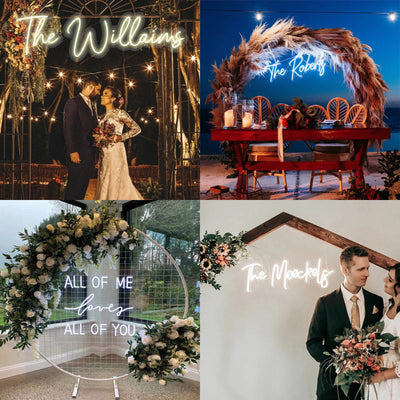 Wedding Neon Sign, Led Neon Sign, Name Neon Sign, Neon Sign, Led Signs, Wall Decor, Home Decor, Custom Neon Sign, Custom Sign