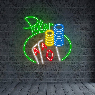 Poker Neon Sign, Poker Led Sign, Poker Light Sign, Poker Room Sign, Poker Room Decor, Neon Sign Wall Decor, Cards Neon Sign, Poker Lovers