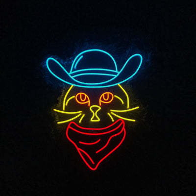 Cowboy Cat Neon Sign, Cowboy Cat Led Signs, Cowboy Cat Wall Led Light, Cowboy Cat Decor, Cowboy Cat Neon Sign, Father'S Day Gifts, Best Gift