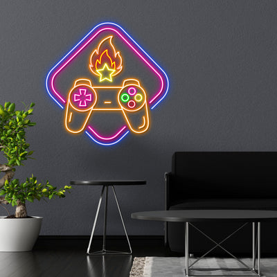 Game Controller Neon Sign, Game Room Led Sign, Game Led Sign, Custom Neon, Game Room Neon, Home Decor, Game Neon Sign, Gamer Gifts, Game