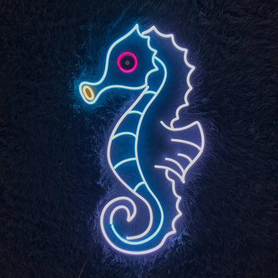 Colorful Seahorse Led Sign, Seahorse Neon Sign, Wall Decor, Seahorse Led Light, Custom Neon Sign, Cute Seahorse Neon Light, Led Lights