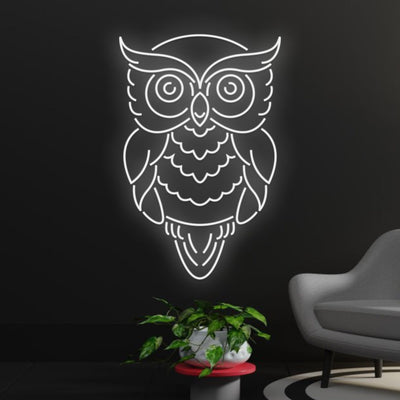 Custom Owl Neon Sign, Owl Led Sign, Bird Neon Light, Owl Eyes Led Light, Restaurant Party Decor, Room Wall Art Decor, Animal Led Lights