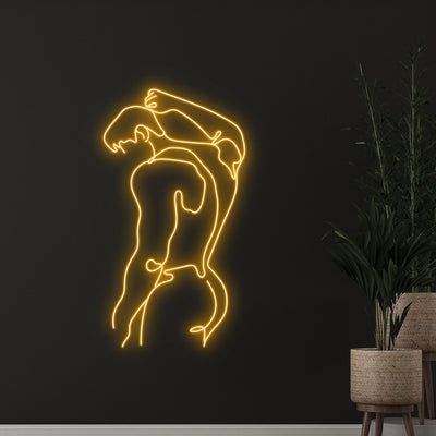 Man'S Muscle Neon Sign, Sexy Man'S Body Neon Light, Naked Man Led Light, Muscular Man Led Sign, Custom Man Cave Bedroom Room Wall Neon Decor