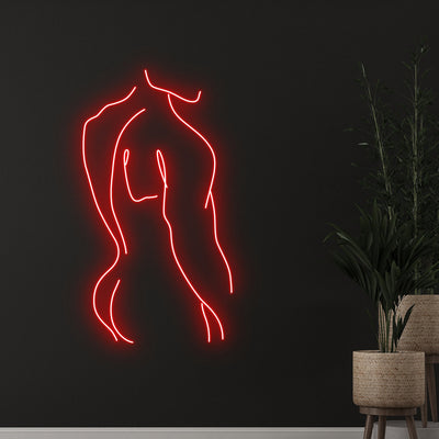 Man'S Back Neon Sign, Sexy Man'S Body Neon Light, Naked Man Muscle Led Light, Muscular Man Led Sign, Custom Man Cave Bedroom Room Wall Decor